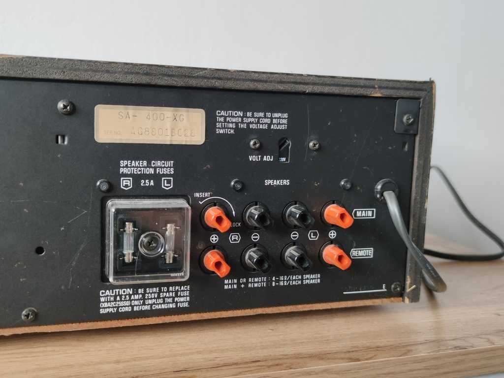 Technics SA-400 analogowy amplituner aluminiowy front vintage audio