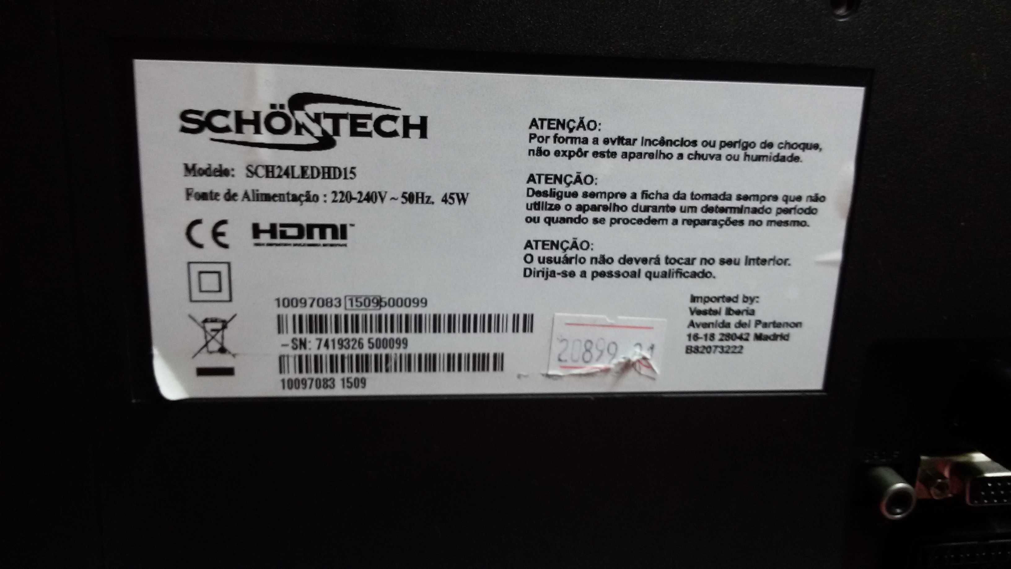 tv led schontech sch24ledhd