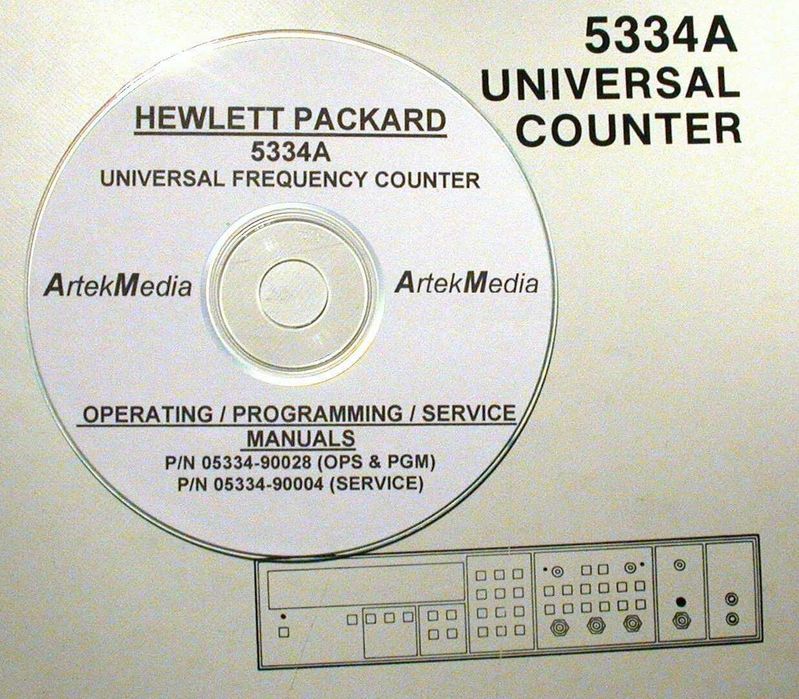 Сервіс мануал на вимірювач частоти HP 5334a