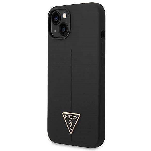 Etui Guess Silicone Triangle na iPhone 14 Plus - czarne