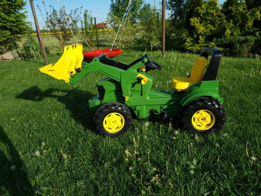 Traktor na pedały ciągnik John Deere 7930 z łyżką ładującą Rolly Toys