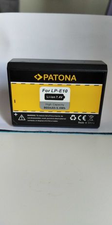 PATONA BATERIA LP-E10 para câmaras CANON EOS 2000D 4000D 1100D 1200D