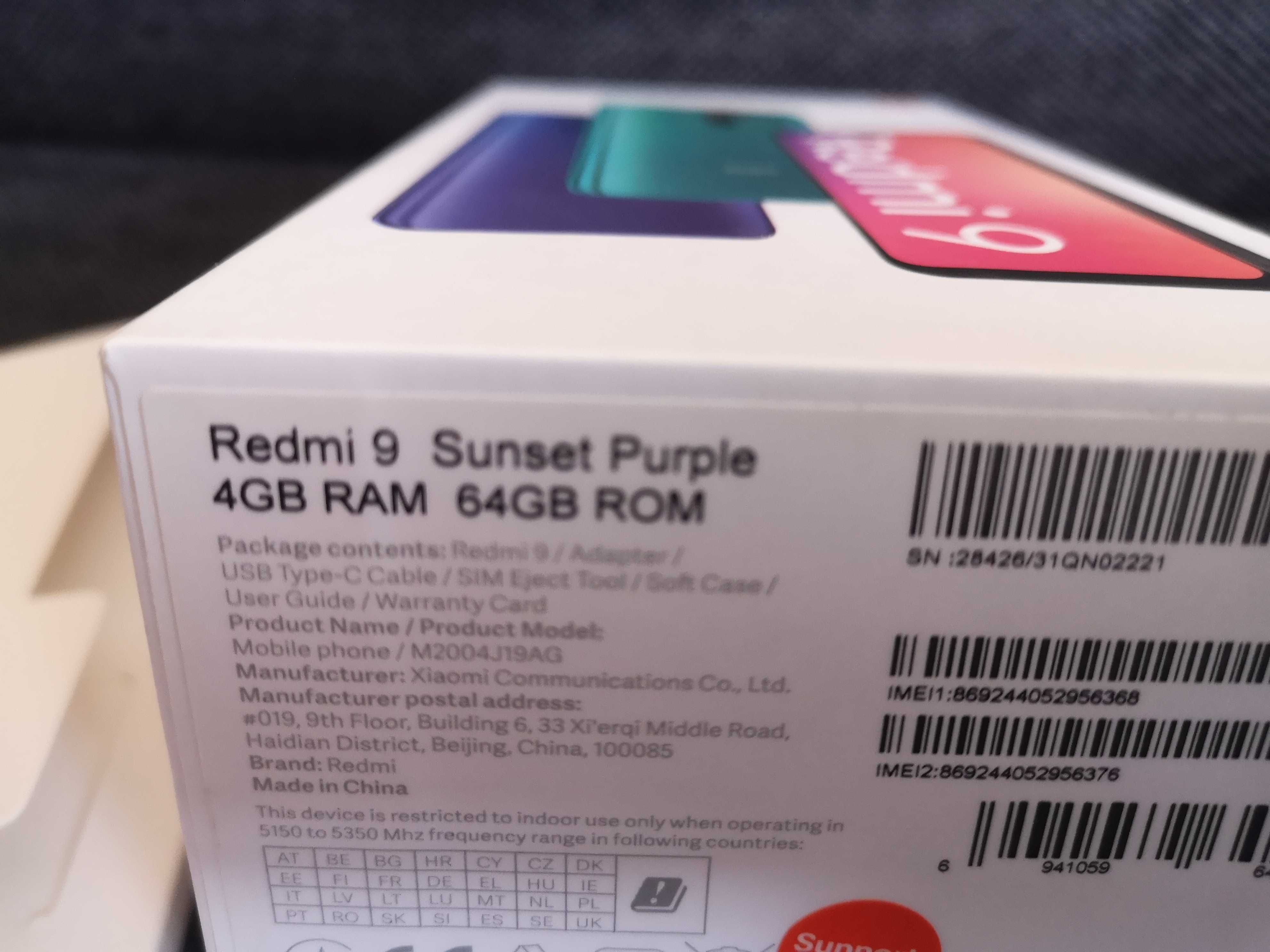 Smartfon Xiaomi Redmi 9 Sunset Purple 4GB / 64GB + NFC - idealny stan