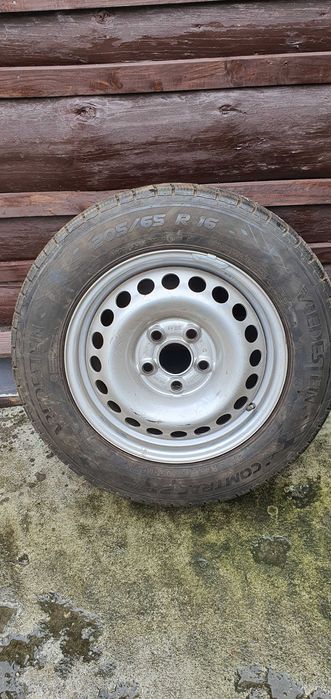 Felga stalowa z oponą VW T5, Koło zapasowe 16 cali