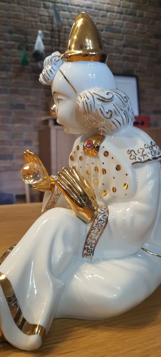 Estátua Vintage Pasta de Limoges com cristais Swarovski