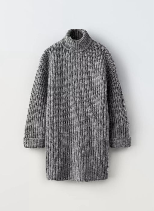 Тепла сіра сукня ZARA, оригінал , 8-9 , 130 см