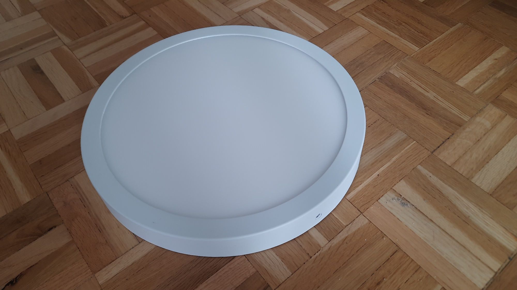 Plafon biały sufitowy led do łazienki 30 cm niski