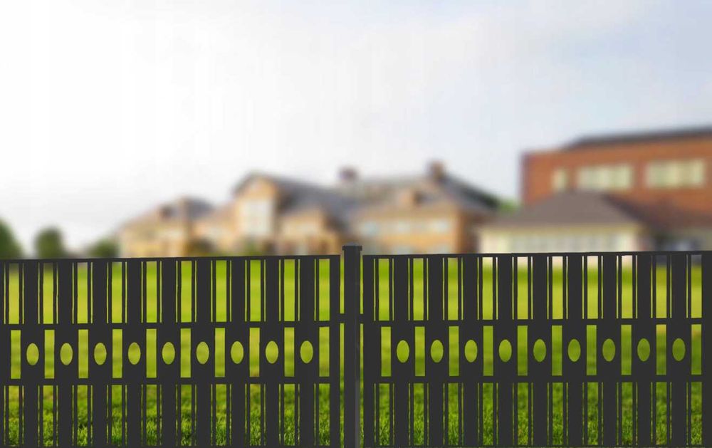 Nowoczesne ogrodzenia panel metalowy ażurowy pustak ogrodzeniowyJoniec
