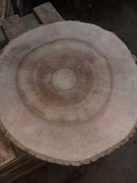 Plaster plastry drewna stolik kawowy ława  duze i male szlifowane  dąb