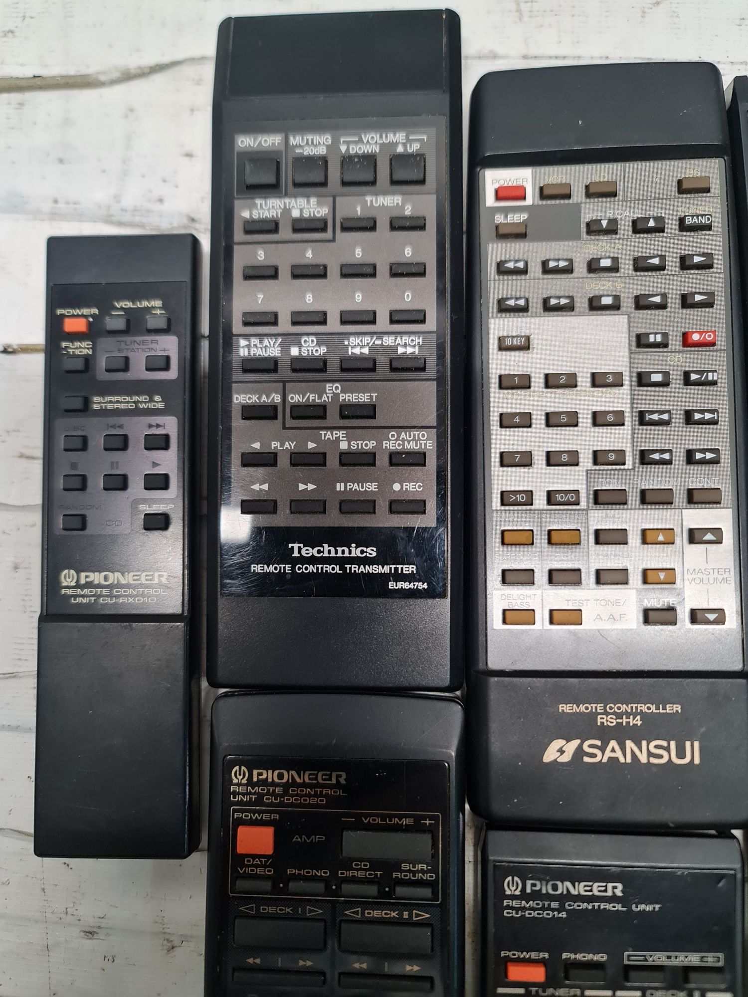 Piloty do sprzętów audio Technics sony sansui pioneer