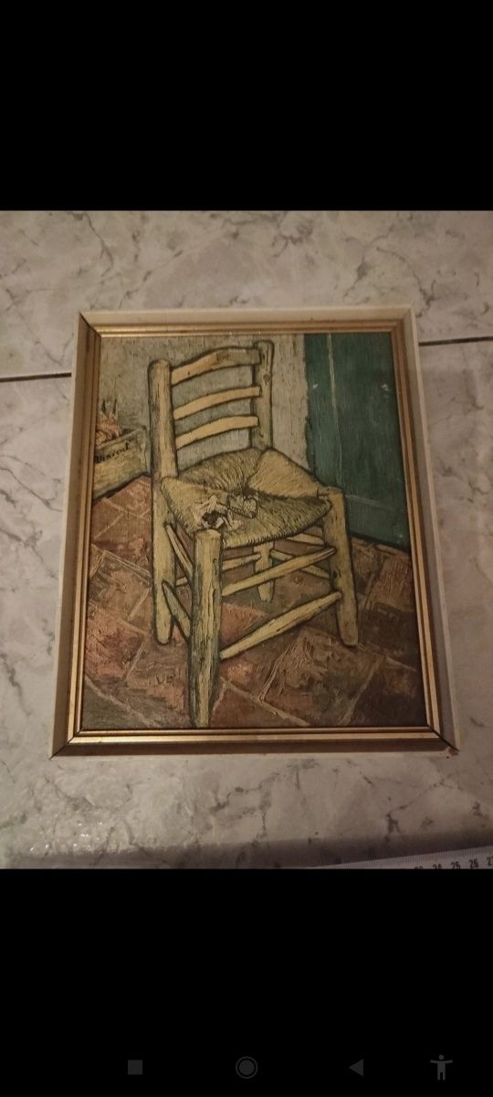 reprodukcja obraz Krzesło Vincenta z jego fajką De stoel van Van Gogh