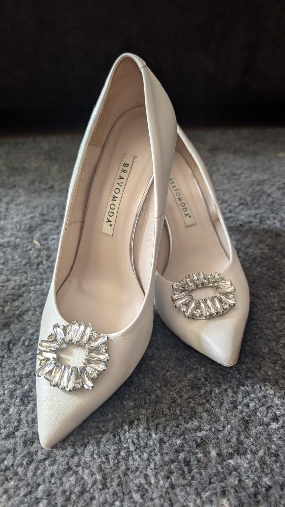Buty ślubne eleganckie Bravo Moda