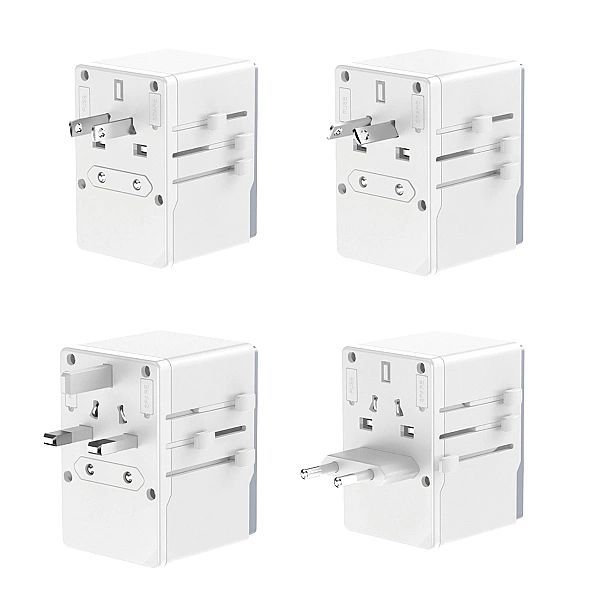 Adapter podróżny Dudao A65Pro 65w Eu / Us / Jp / Aus / Uk 2x Usb-c 2x
