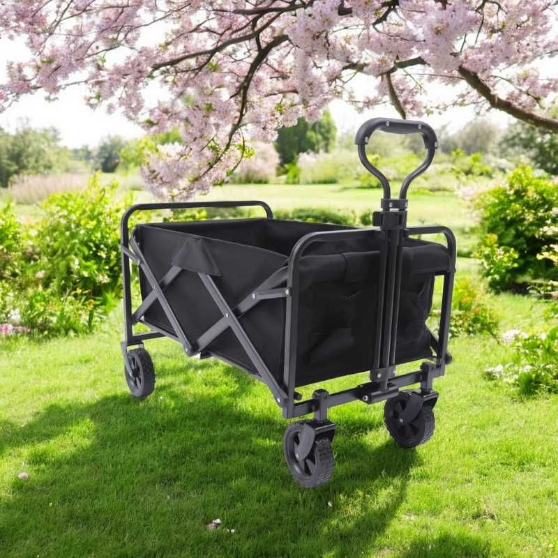 Wózek transportowy składany, przyczepka ogrodowa 72x47x68-87cm AR07CZ