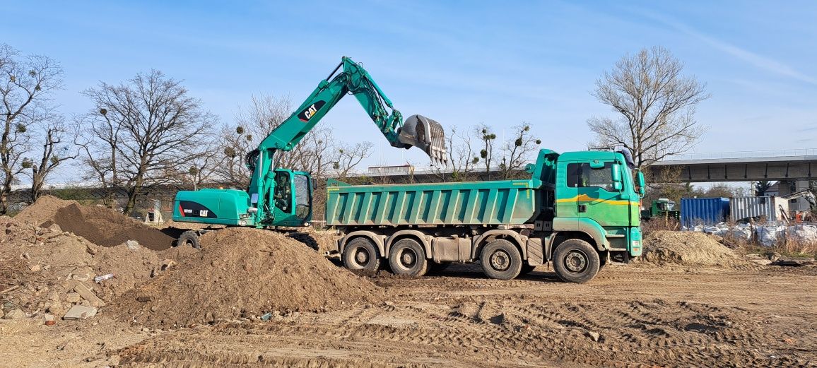 Transport i sprzedaż kruszyw  wywrotka 18t piasek humus kamien beton