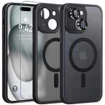 Etui Do Iphone 13 | 14 Magsafe Czarne Case Pancerne Osłona + Szkło