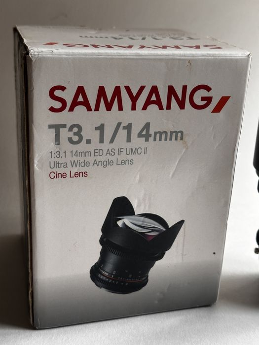Об'єктив Samyang 14mm T3,1 Cine ED AS IF UMC для Canon