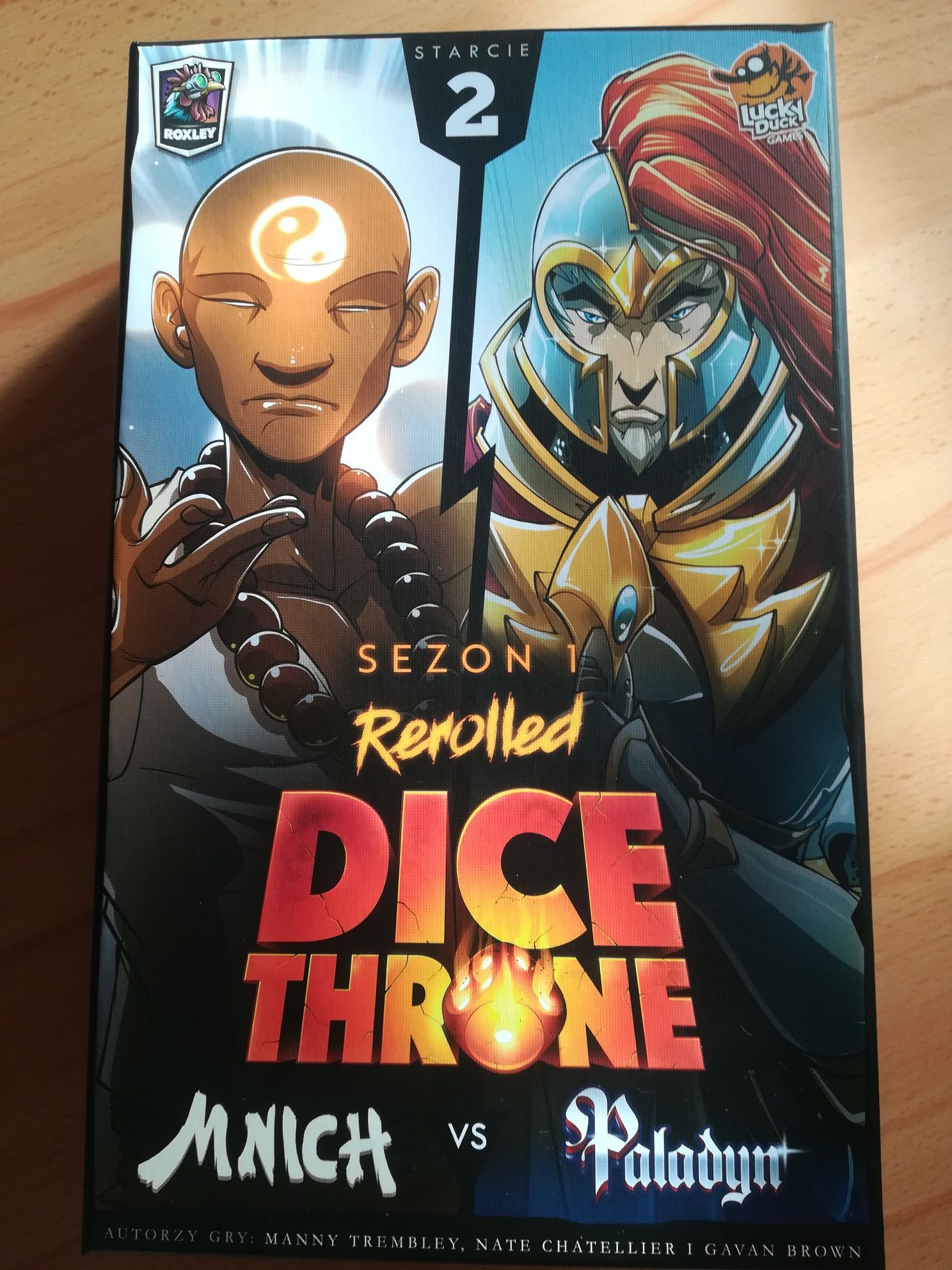 Dice throne starcie 2 paladyn vs mnich koszulki gra planszowa