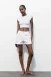 Джинсові шорти-бермуди Zara нова колекція high-rise mom fit, розмір 34