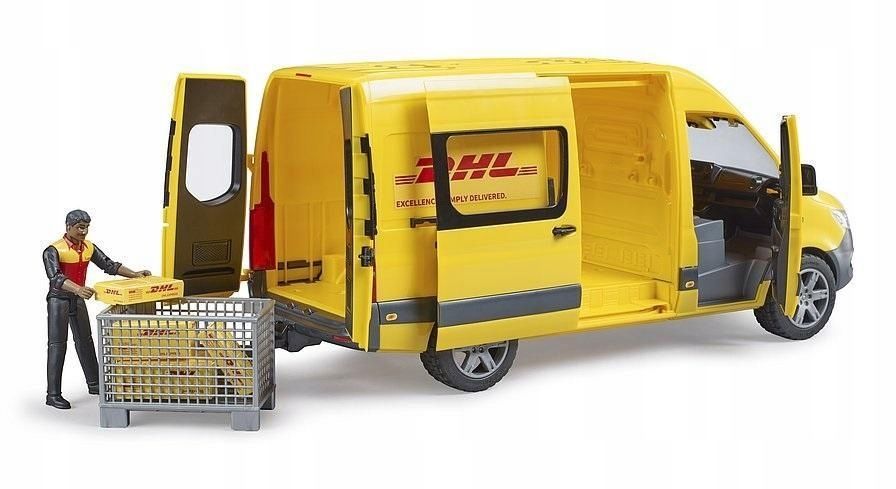 Mb Sprinter Dhl Z Figurką Kuriera I Z Akcesoriami