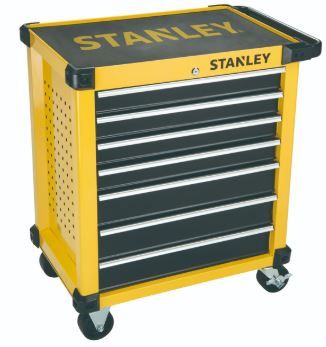 Carro Banca de Ferramentas completo STANLEY com 7 gavetas 214 peças