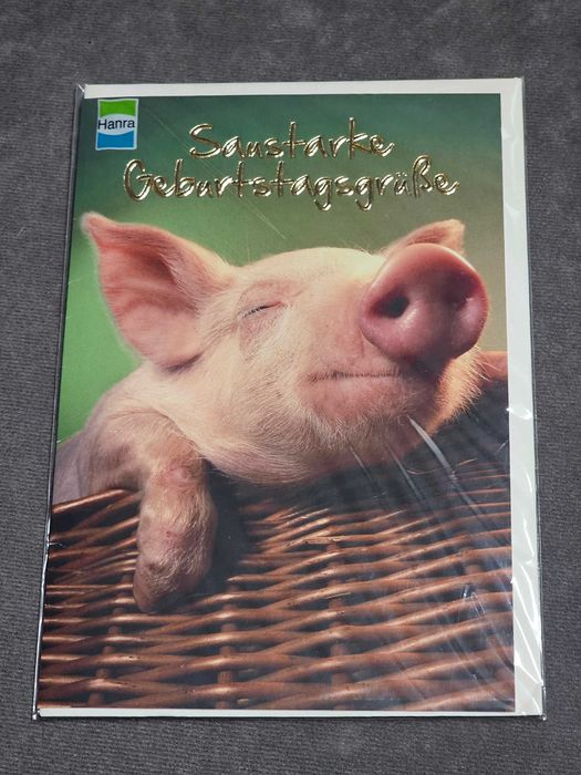 Stara pocztówka na urodziny