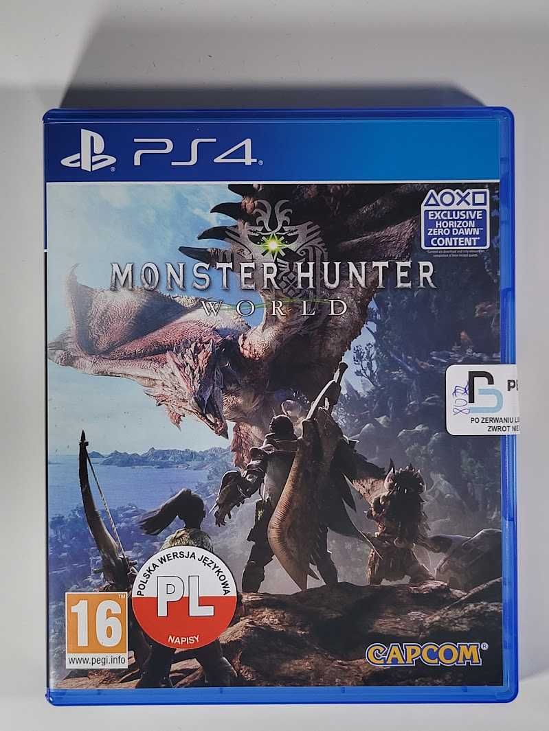 Monster Hunter World / Gra PS4 / NAPISY PL / Skup gier / Mokotów / WWA