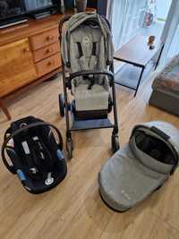 Cybex Balios S 2w1 + Cybex Aton M + Adaptery +Torba Cybex + 2 Śpiwory