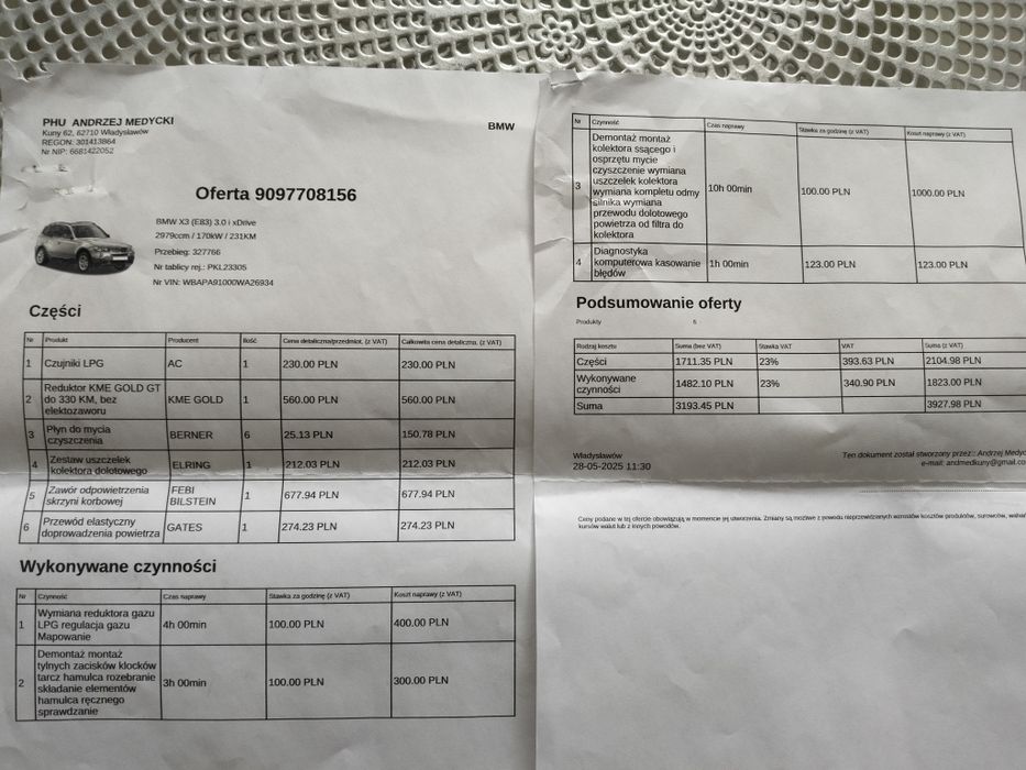 Sprzedam BMW X3 (E83) 3.0 i xDrive