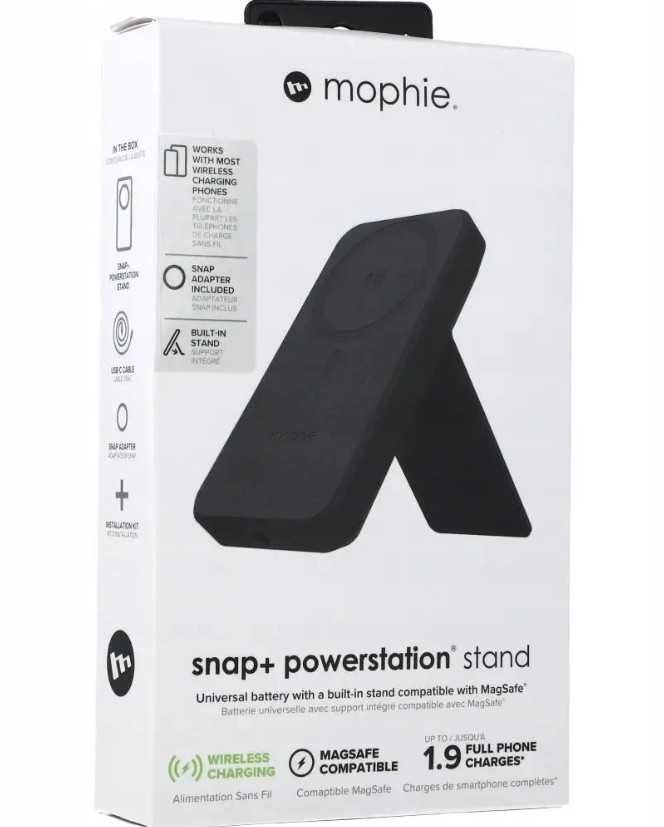 Powerbank Mophie 10000 mAh czarny bezprzewodowy
