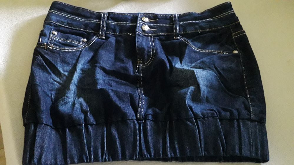 Nowa spodniczka mini jeans