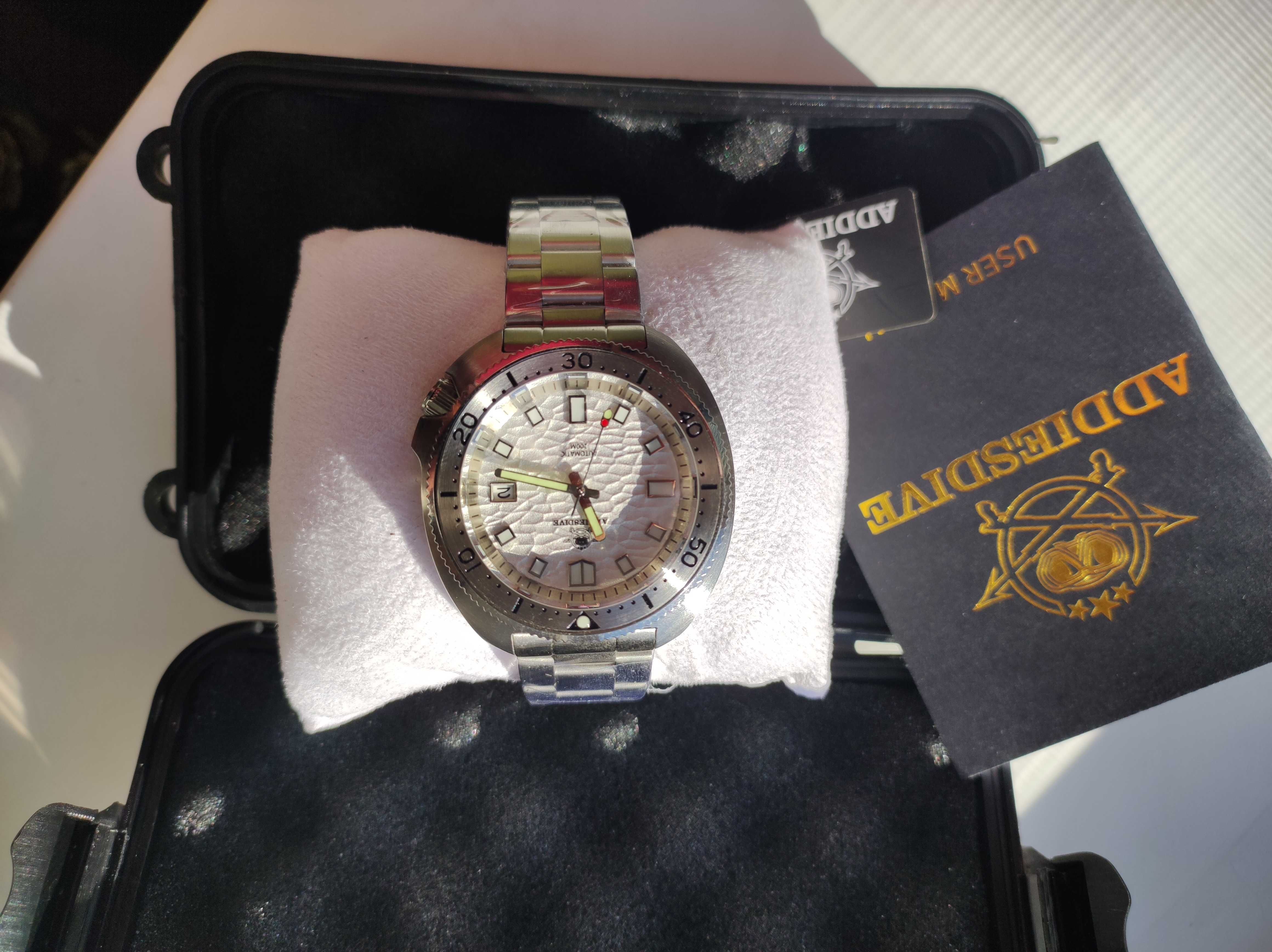 Механічний годинник ADDIESDIVE Turtle White
