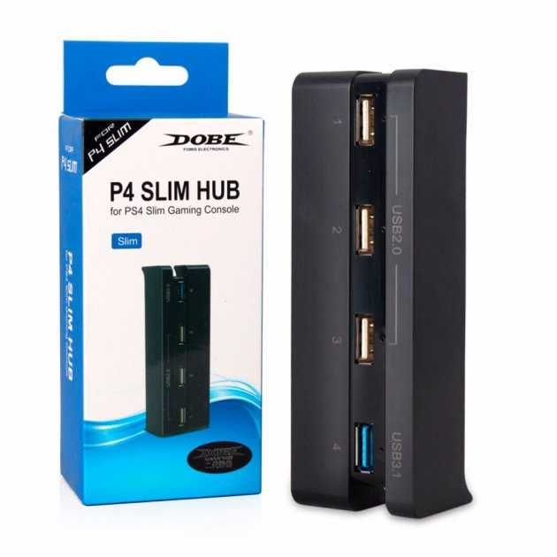Хаб 4 USB для консолі SonyPlaystation PS4 SLIM
