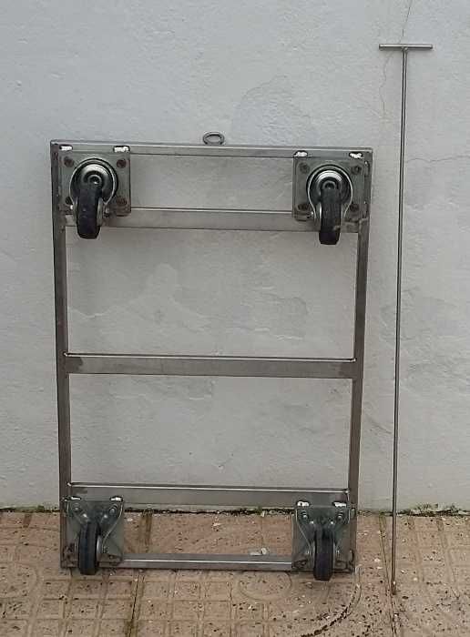 Carrinho de transporte em INOX