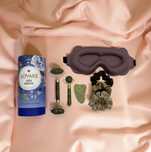 Prezent dla kobiety | Zestaw SPA jadeitowy roller + opaska 3D + gumki