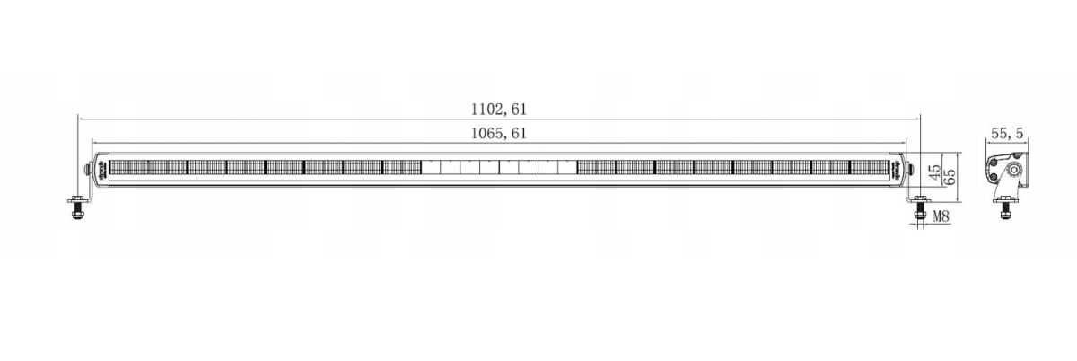 Led Bar Panel belka Strands Siberia 42" Single Row SR 16000Lm Bielsko