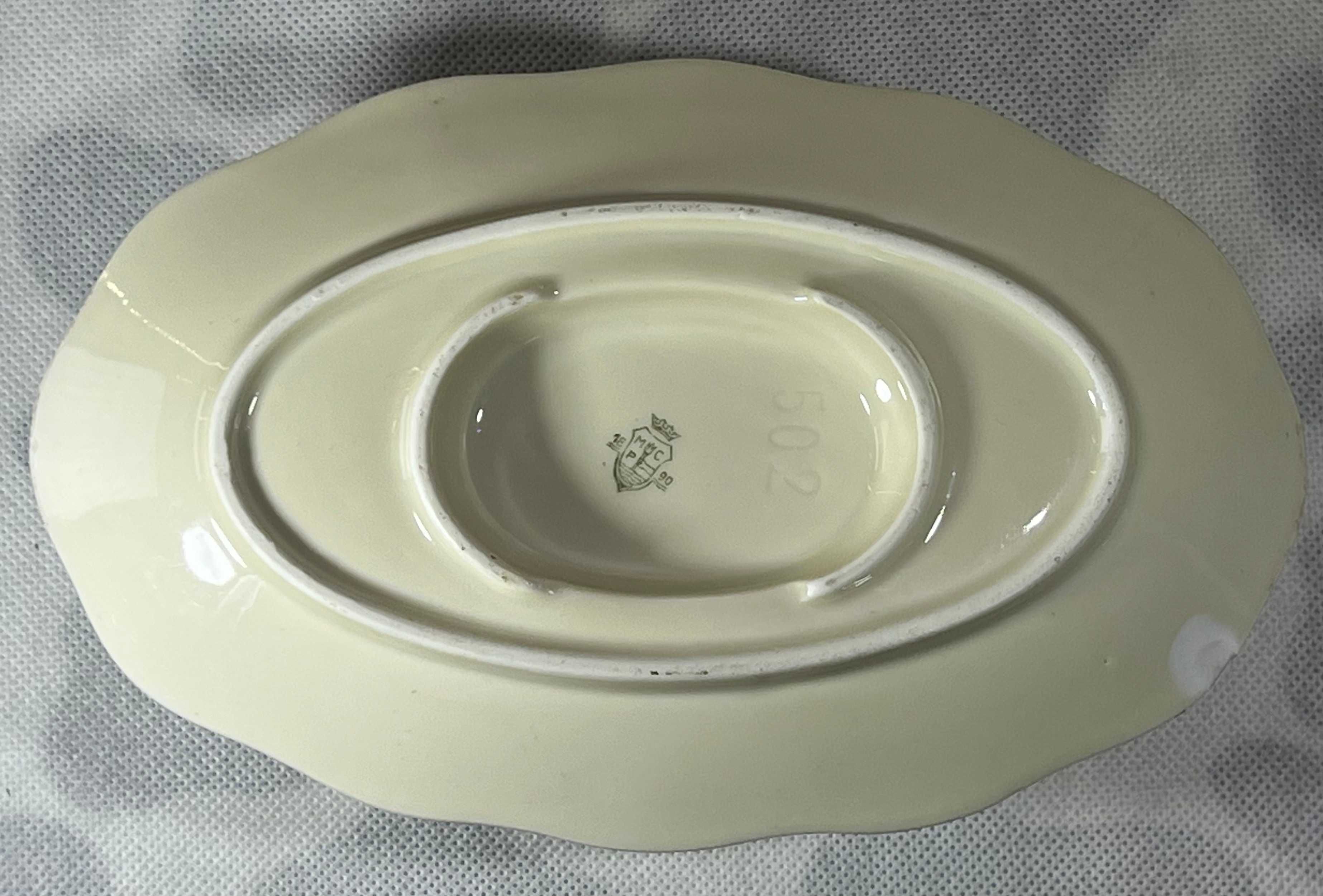 Sosjerka Porcelanowa Mayer & Comp. MCP 1890 z Podstawką