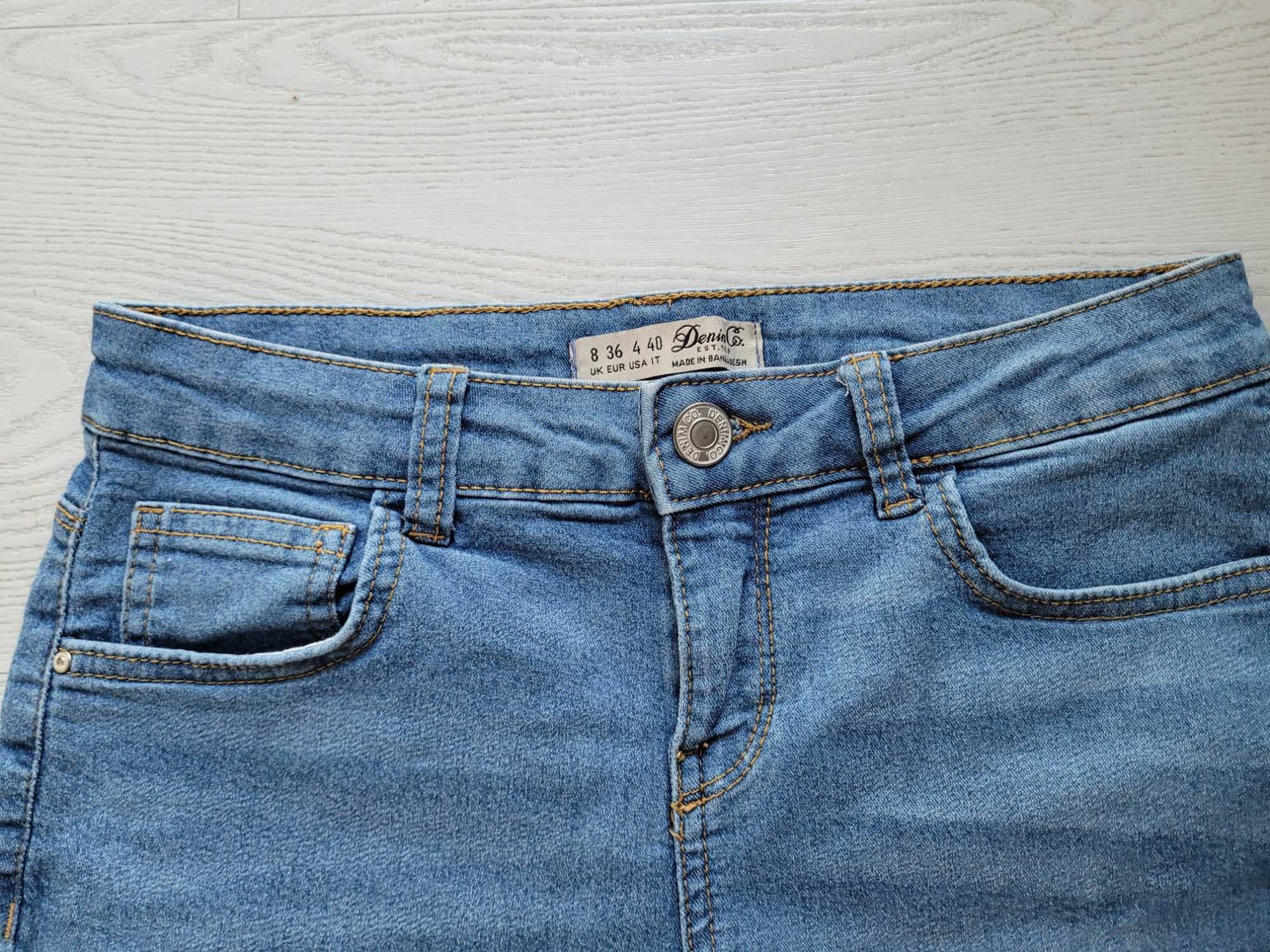 Niebieskie krótkie spodenki szorty 34,XS/36,S Denim Co jeansy