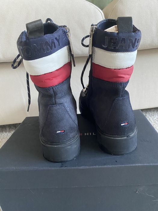 Tommy Hilfiger Padded Nylon Lace Up Boot damskie buty skóra 40/25,5 cm