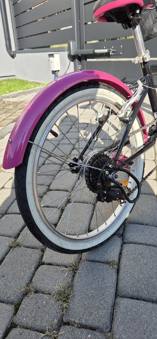 Rower 20 cali Btwin stan idealny + gratis kask Btwin M, oraz koszyk