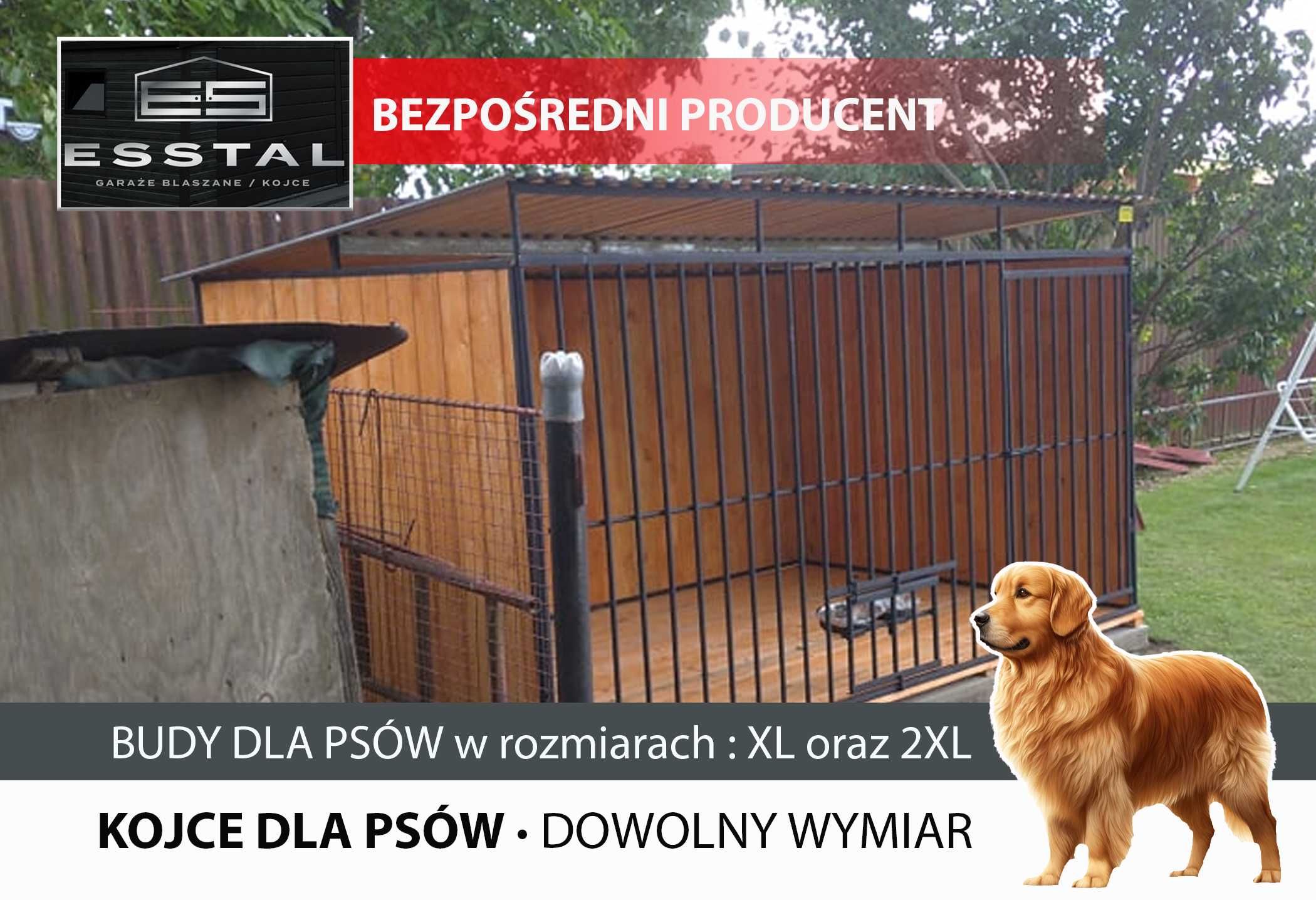 Kojec dla Psa 3x2 - ściany drewniane Impregnowane | KOJCE | - ESSTAL*