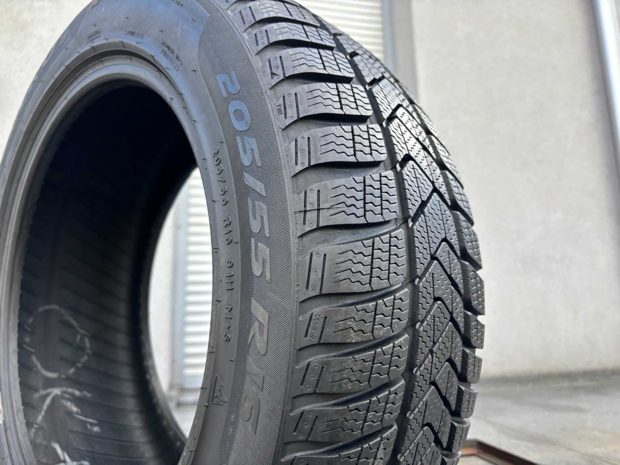 2szt zimowe 205/55R16 Pirelli 7,5mm 2019r świetny stan! Z1 gwarancja