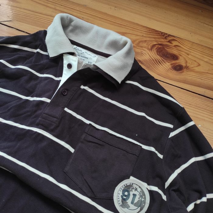 koszulka z długim rękawem brązowa męska y2k opium