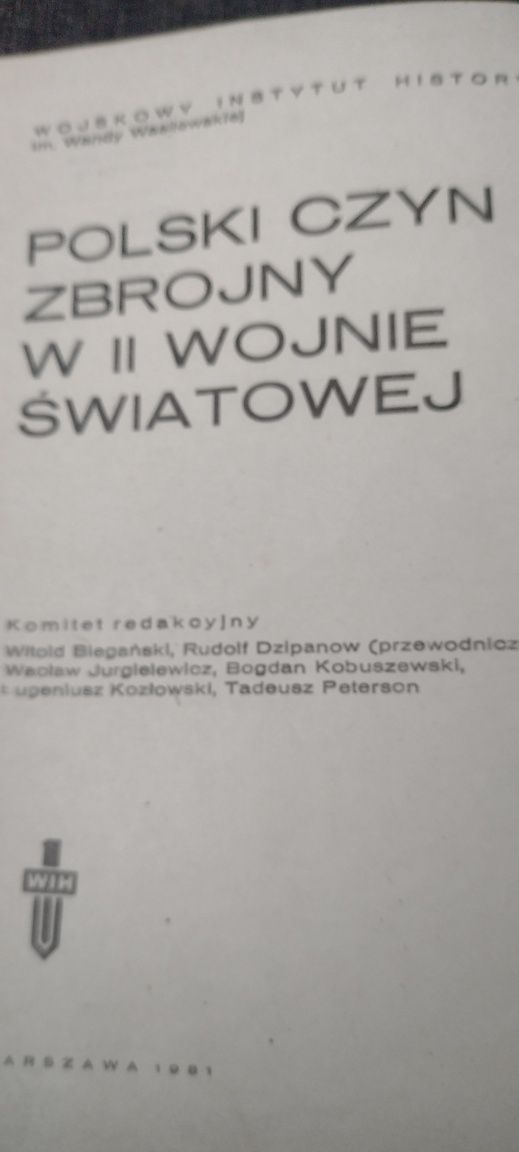 Książka historyczna "Polski czyn zbrojny". Rzadkość