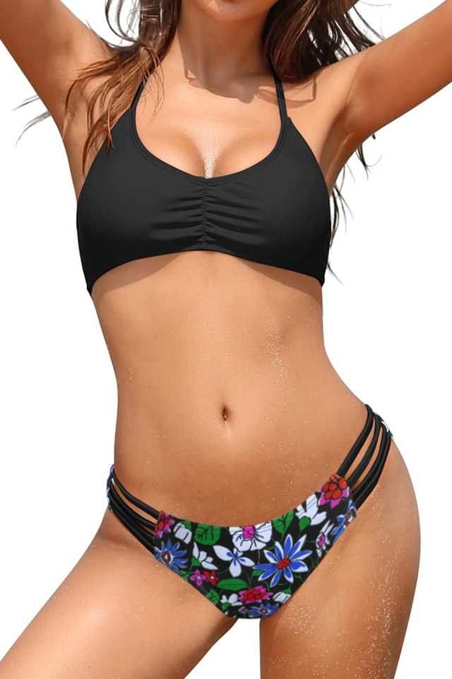 Shekini Dwuczęściowy Kostium Kąpielowy Bandeau – Czarny, Rozmiar L