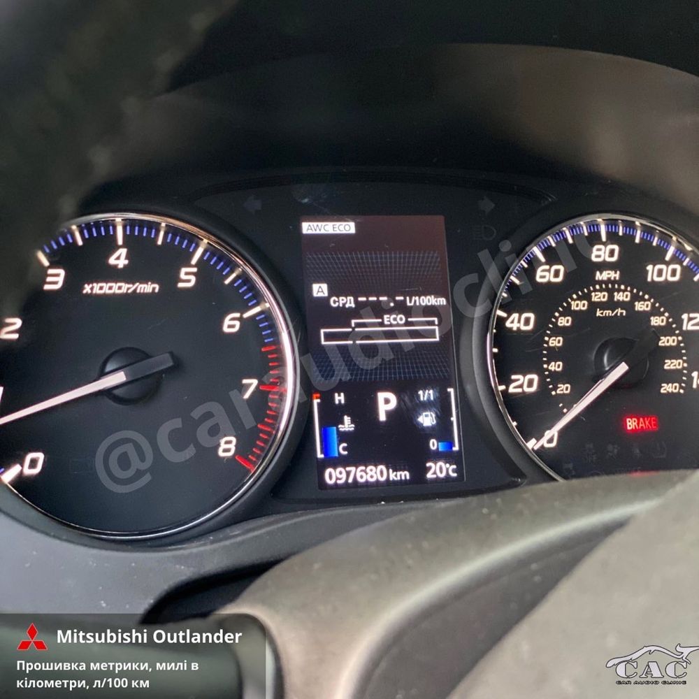 Mitsubishi Outlander Русификация Магнитол Прошивка миль Замена шкал