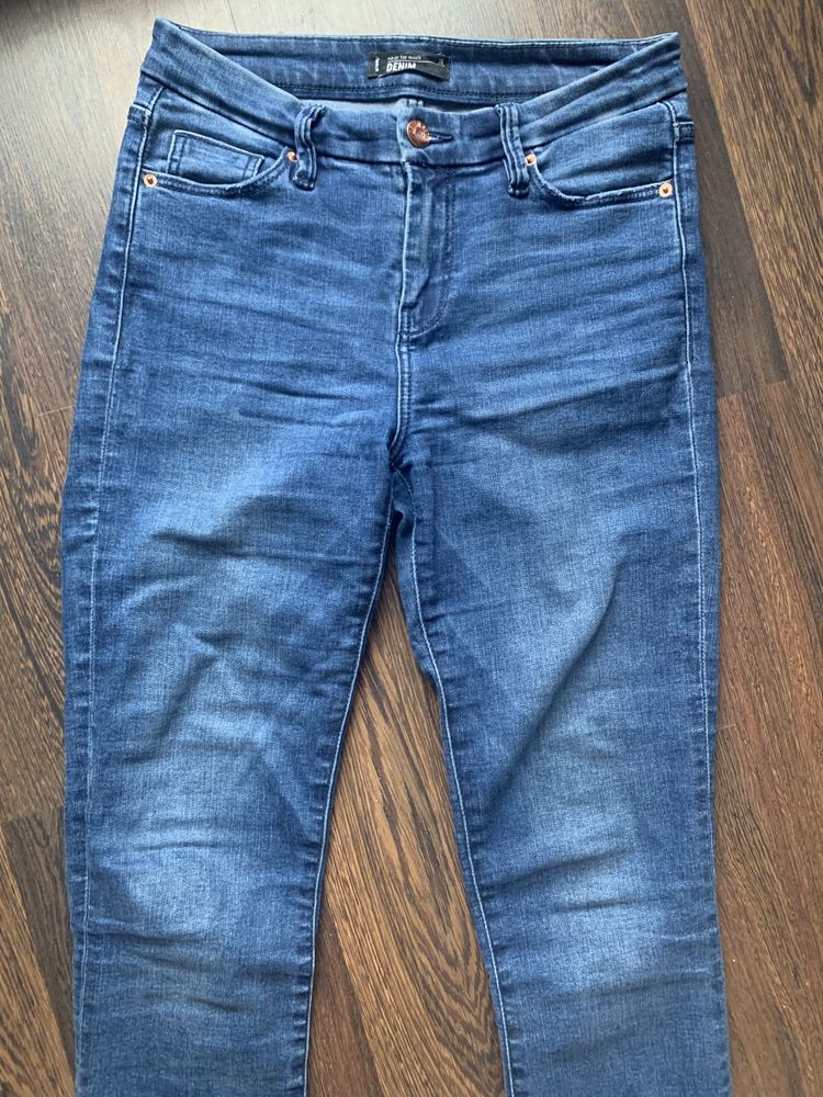 Spodnie damskie jeans SINSAY 36 granatowe