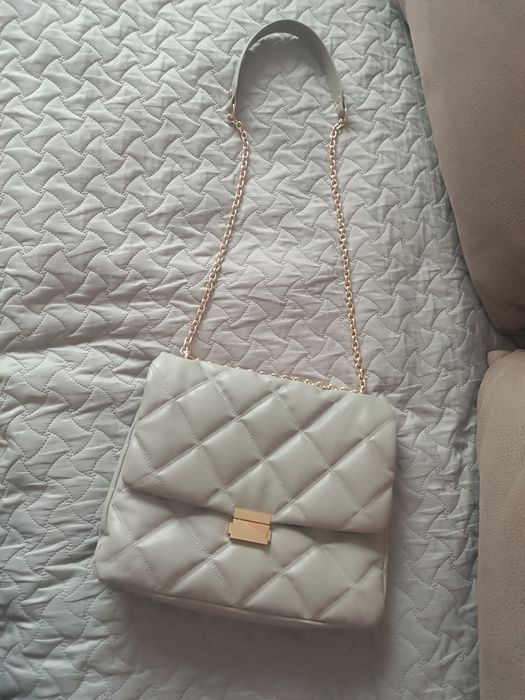 Torebka pikowana szara hm