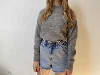 Szary moherowy sweter H&M premium quality XS 34