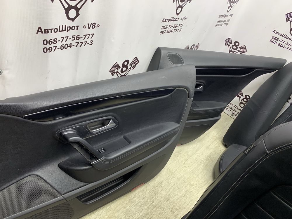 Салон Volkswagen Passat CC Пасат СС електро сидіння шкіра кожа чорний